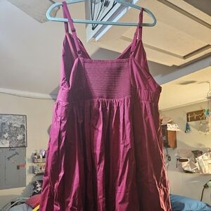 NWT Torrid 2X Cherries Jubilee Red Mini Poplin Tie-Front Skater Dress